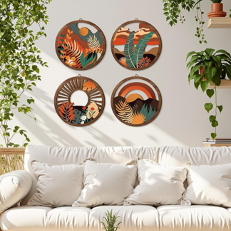 Boho Decorative Wall Plate Set