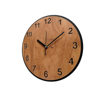 Classic Round Wooden Wall Clock