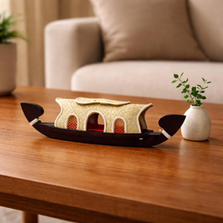 Traditional Wooden Houseboat Decor