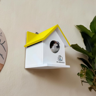 Wooden Bird House with Hook