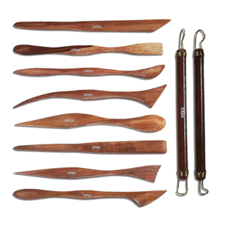 Wooden Clay Tool Set