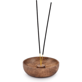 Wooden Incense Ash Catcher Bowl