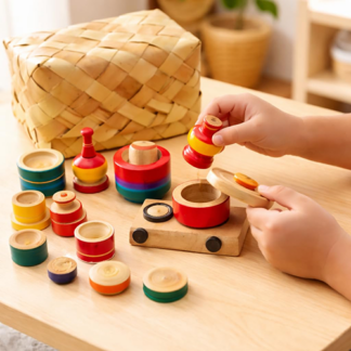 Wooden Kids Kitchen Set