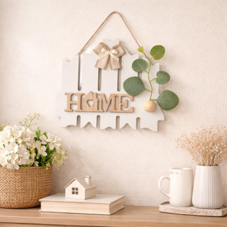 Wooden Leaf Hanging Wall Decor