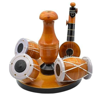 Wooden Musical Vase Showpiece