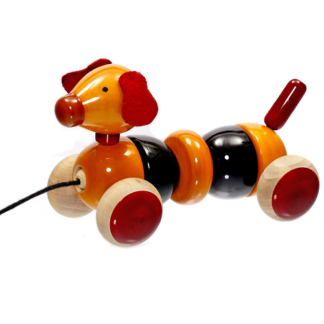 Wooden Pull Along Dog