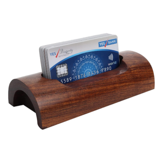 Elegant Wooden Card Holder
