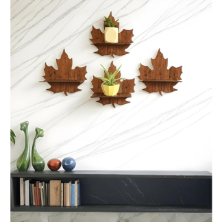Floating Wooden Shelf Set