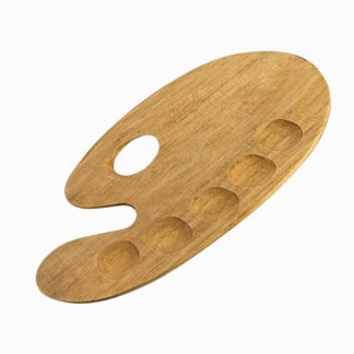 Glossy Wooden Paint Palette