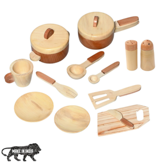 Natural Wooden Kitchen Set