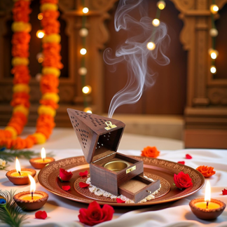 Pyramid Incense Holder Box