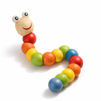 Wooden Caterpillar Twist Toy