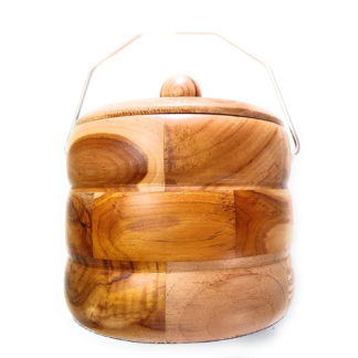Wooden Ice Bucket Box