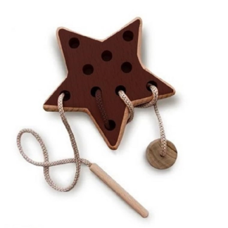 Wooden Lacing Shapes Toy